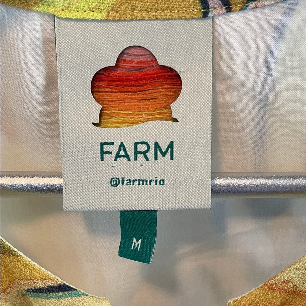 FARM Rio Yellow Floral Tiered Smock Dress - Picture 2 of 9